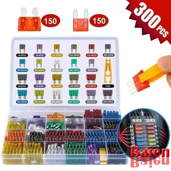 Car Fuse Blade Fuse Kit Fuses Automatic Truck Blade The Fuse Insurance Insert Insurance of Xenon Piece Lights 