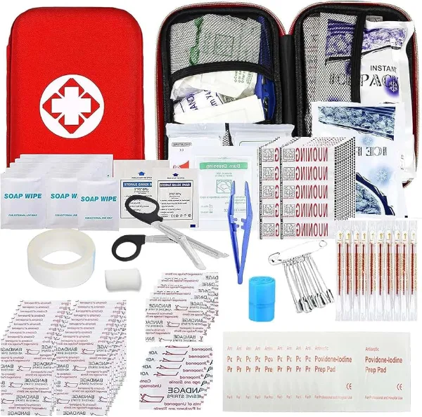 First Aid Kit 277PCS Car Home Camping Essentials Red Emergency Kit YIDERBO | School Supplies,Dorm Room Essenti