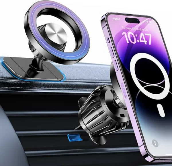 Kaistyle for Magsafe Car Mount【Strong Magnets】Magnetic Phone Holder for Car Phone Holder Mount Dash Mounted Ho